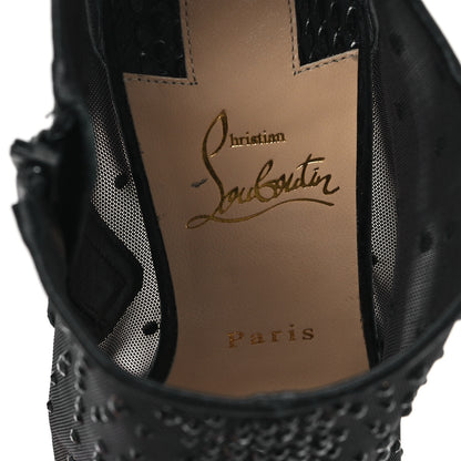 Christian Louboutin Calfskin Jurassic Rete Strass Illimiboot 100 Booties 39 Black 8 of 8