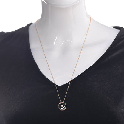 Cartier 18K Pink Gold Diamond Black Onyx SM Amulette de Cartier Pendant Necklace 2 of 7