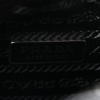 Prada Grace Lux Triangle Top Handle Shoulder Bag Black 6 of 10