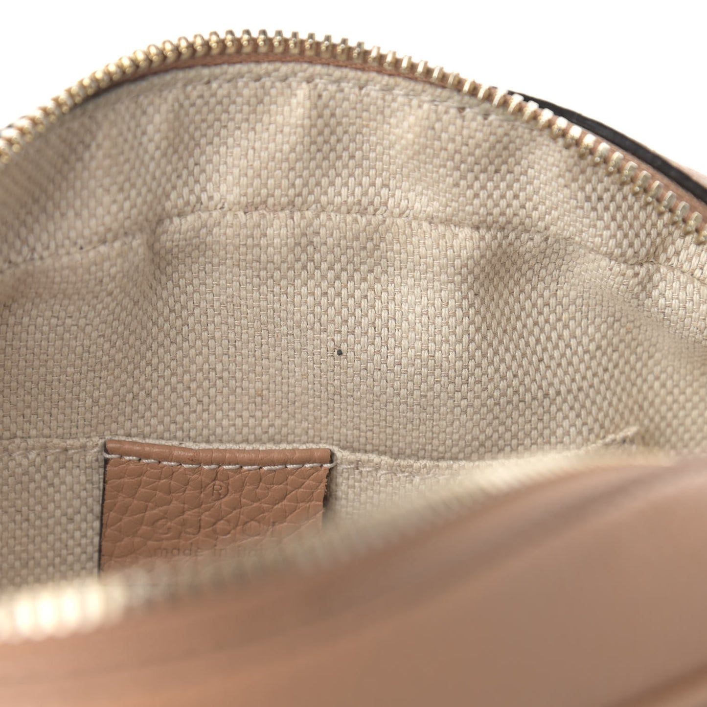 Pebbled Calfskin Small Soho Disco Bag Camelia