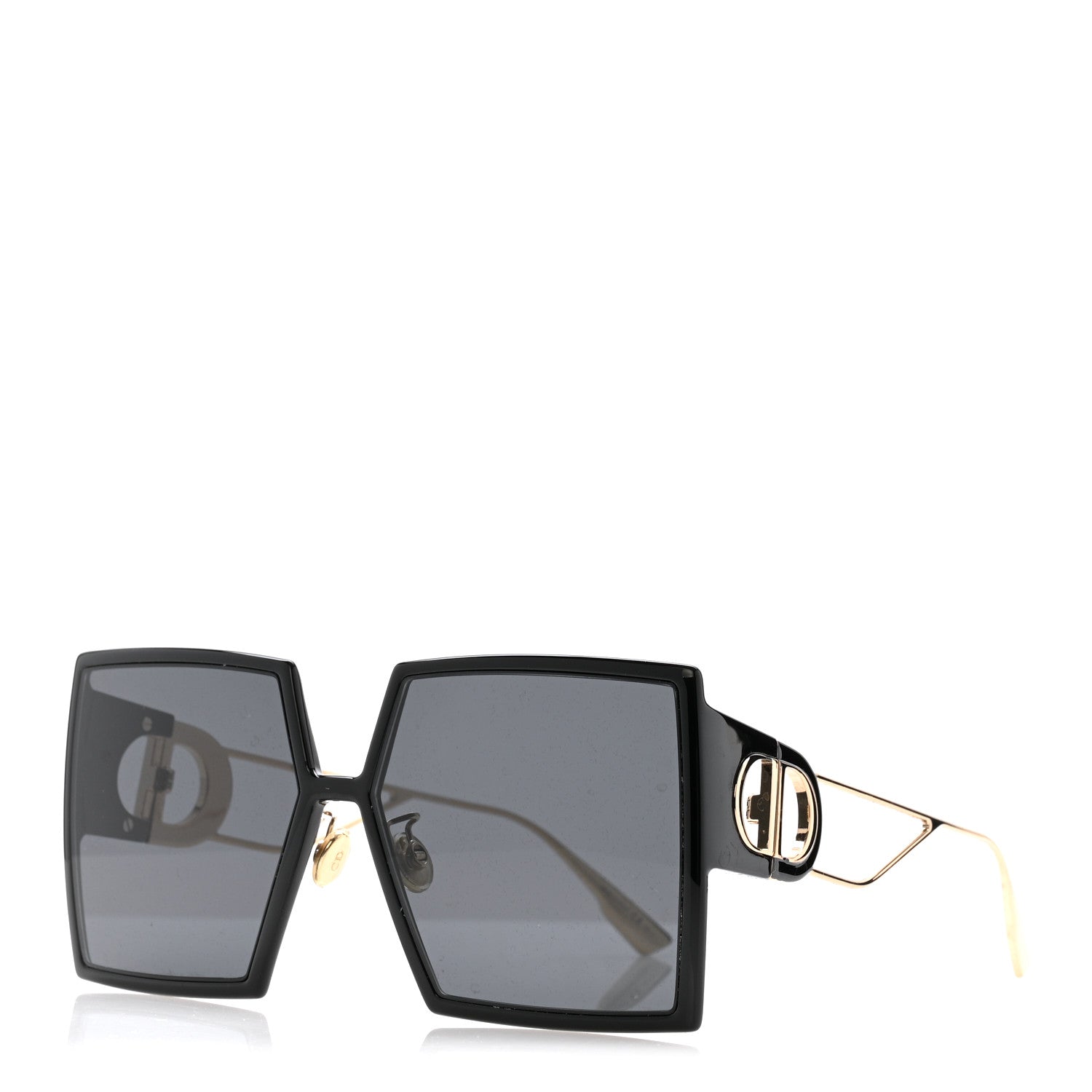 Christian Dior Acetate Square 30 Montaigne Sunglasses Black 1 of 8