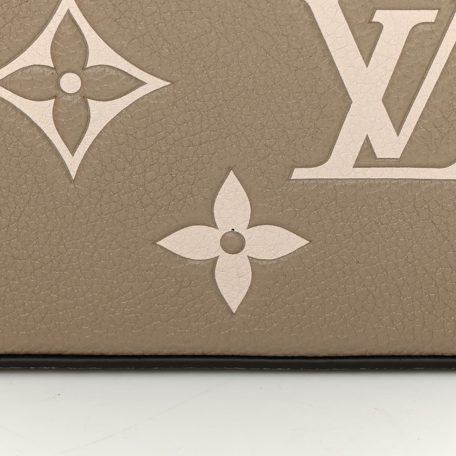 Louis Vuitton Empreinte Monogram Giant Felicie Pochette Tourterelle Creme 12 of 14