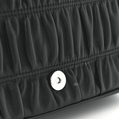 Prada Nappa Gaufre Small Chain Flap Shoulder Bag Black 13 of 13