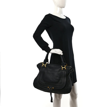 Chloe Calfskin Large Marcie Satchel Black 2 of 8