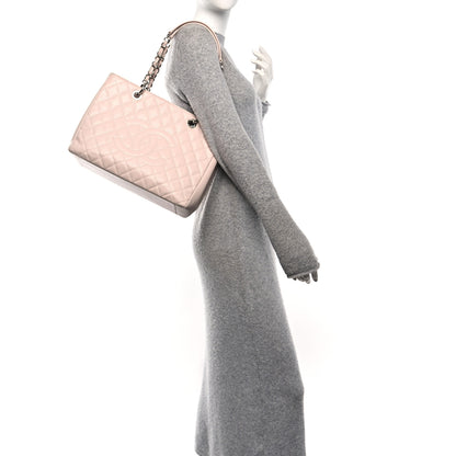 Chanel Caviar Quilted Grand Shopping Tote GST Light Pink 2 of 11