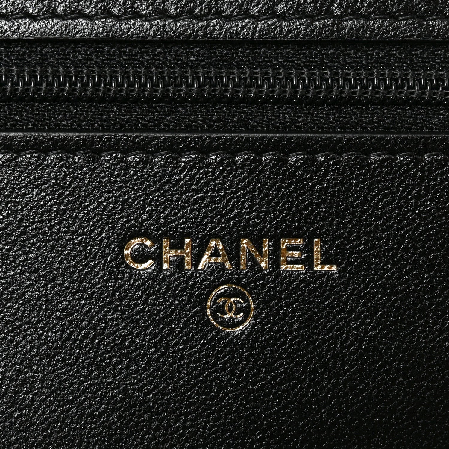 Chanel Lambskin Quilted Chanel 19 Wallet On Chain WOC Black 6 of 10