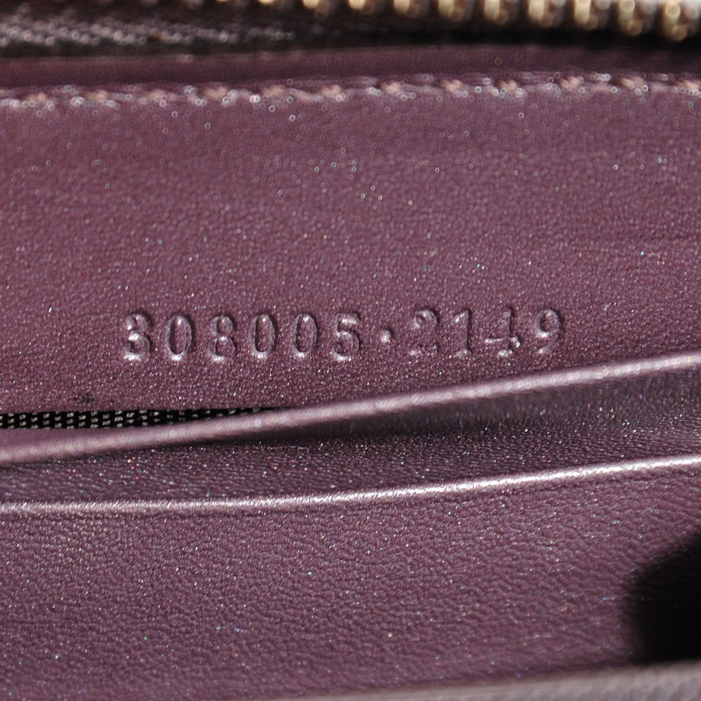 Metallic Soft Guccissima Margaux Calfskin Lovely Zip Around Wallet Senanque