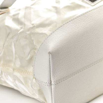 Burberry Nylon Beat Check Shoulder Bag White 14 of 14