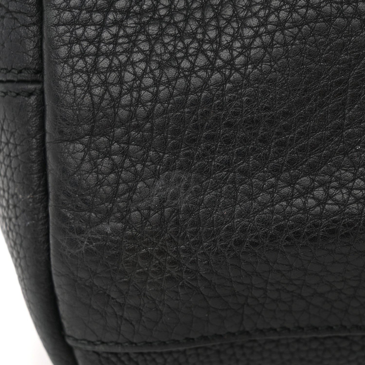Gucci Pebbled Calfskin Medium Soho Chain Shoulder Bag Black 15 of 18