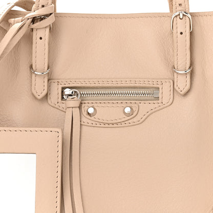 Balenciaga Calfskin Papier Mini A4 Zip Around Tote Light Beige 8 of 13