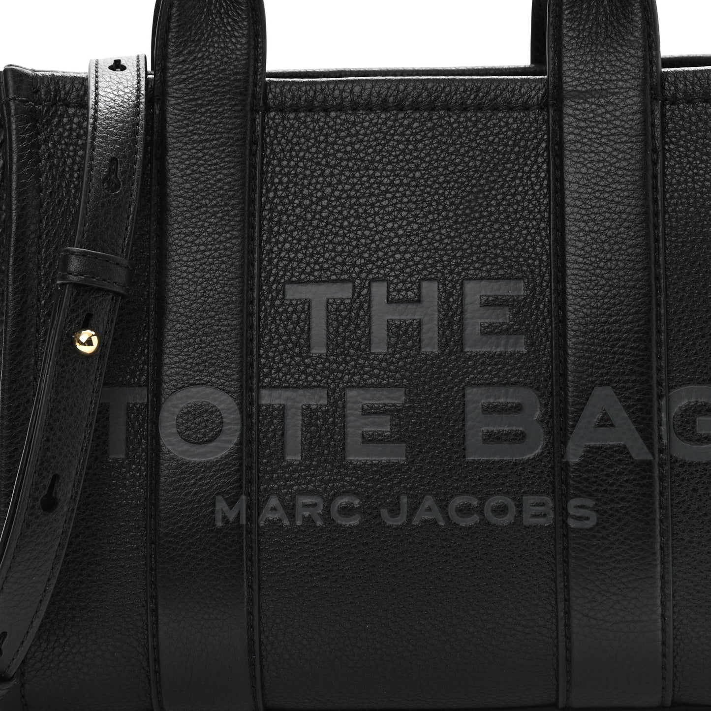 Grained Calfskin Small The Tote Bag Black
