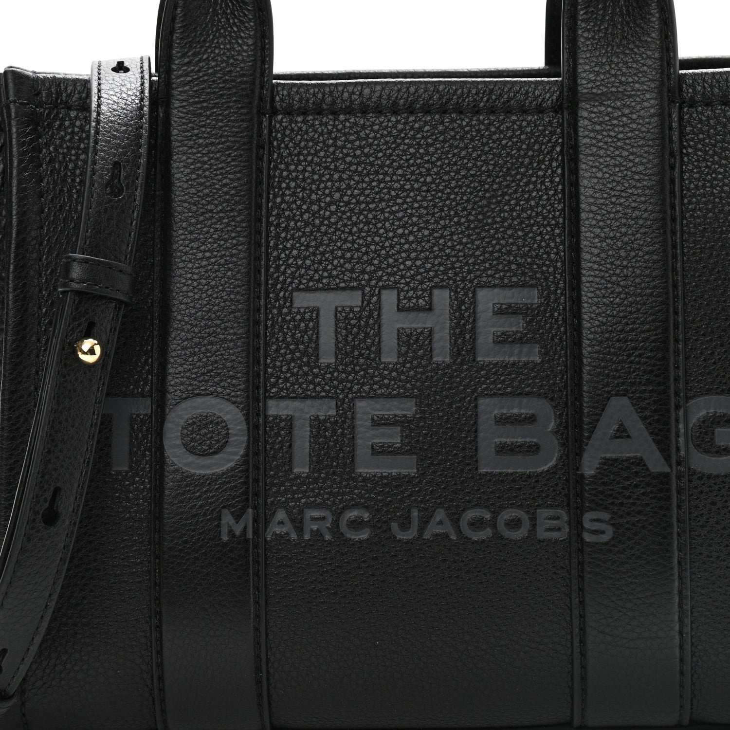 Marc Jacobs Grained Calfskin Small The Tote Bag Black 16 of 23