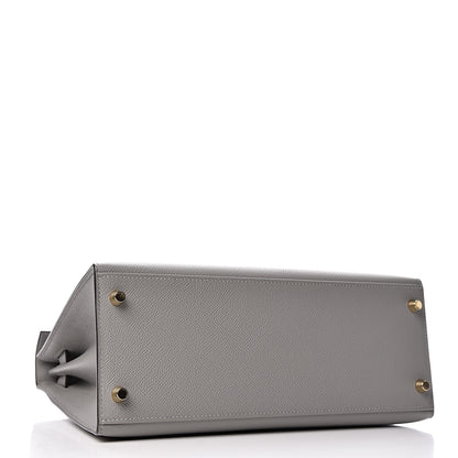 Hermes Epsom Kelly Sellier 28 Gris Mouette 5 of 39