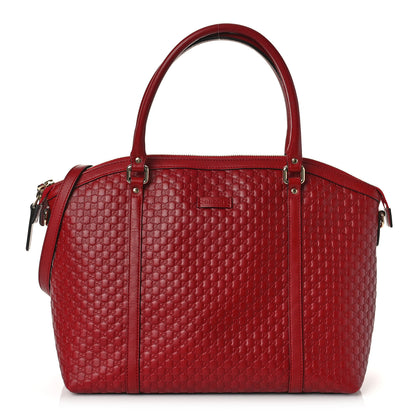 Gucci Soft Microguccissima Dome Satchel Red 1 of 9