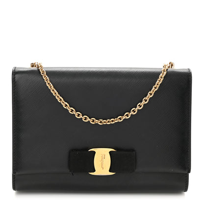Salvatore Ferragamo Calfskin Vara Bow Mini Bag Black 1 of 7