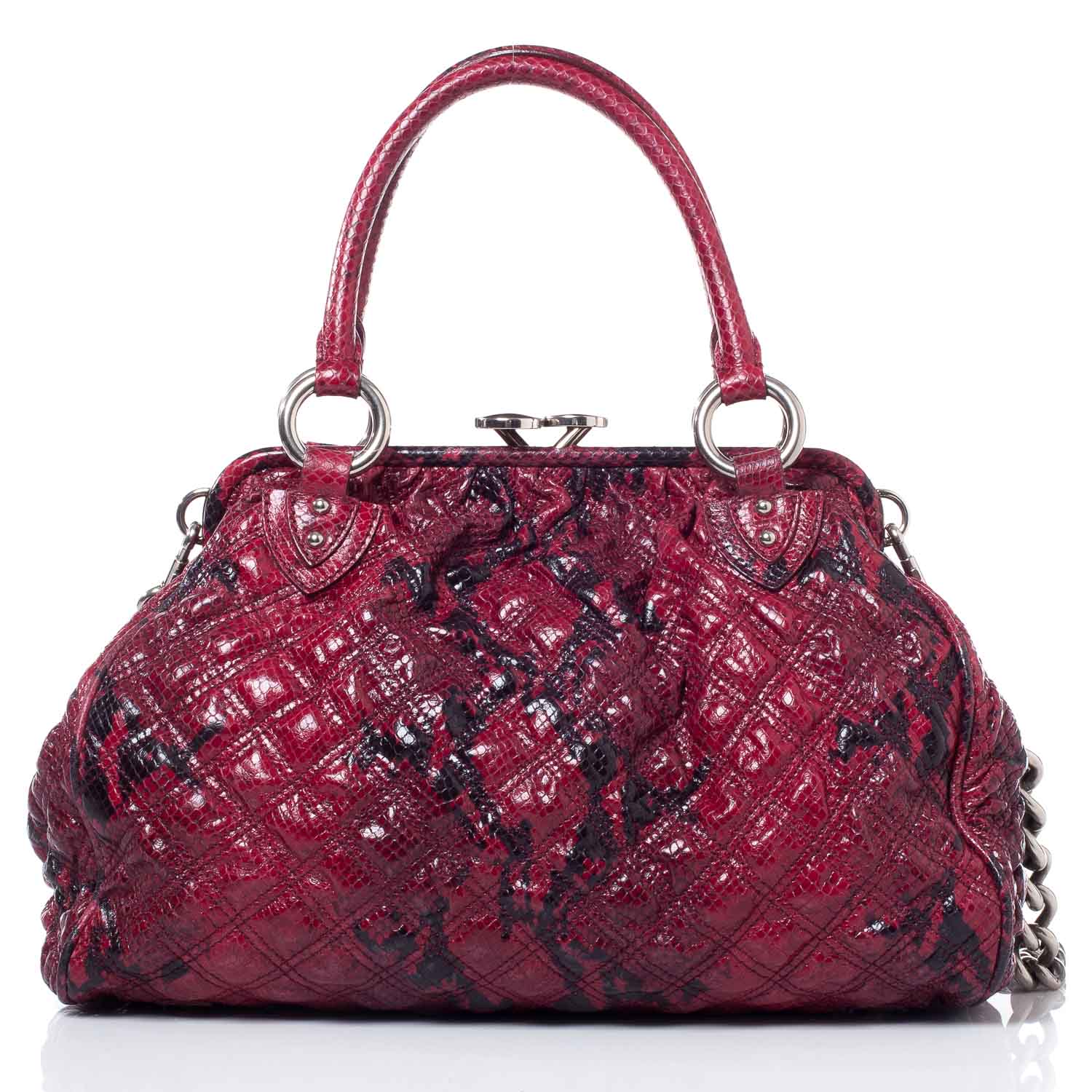 Marc Jacobs Python Embossed Leather Stardust Stam Bordeaux 4 of 8