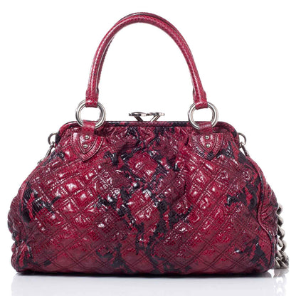 Marc Jacobs Python Embossed Leather Stardust Stam Bordeaux 4 of 8