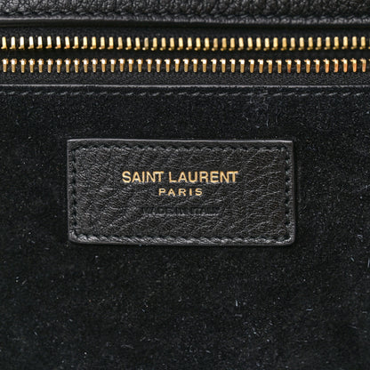 Saint Laurent Grained Deerskin Bea Tote Black 6 of 10