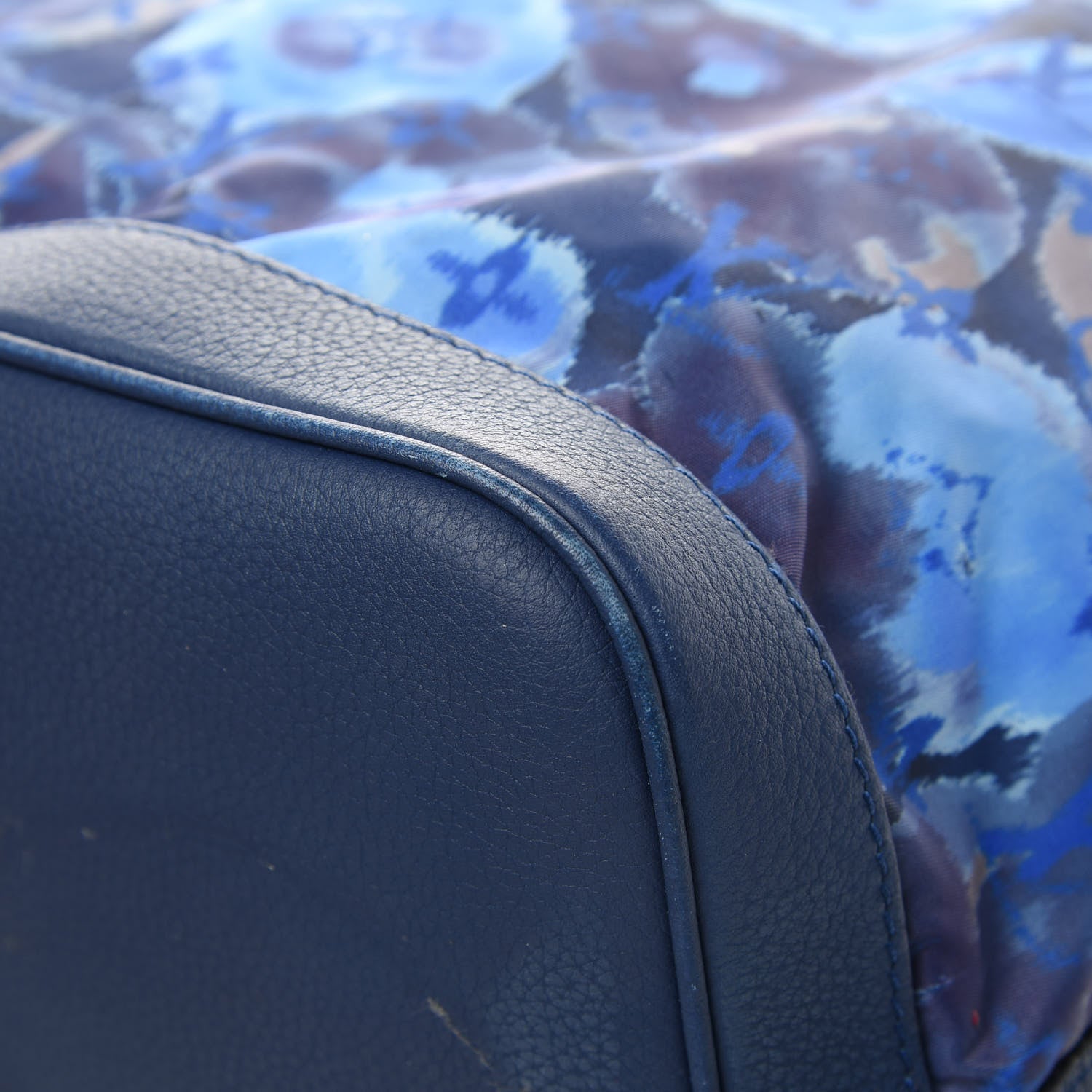 Louis Vuitton Nylon Monogram Ikat Noefull MM Grand Blue 11 of 22