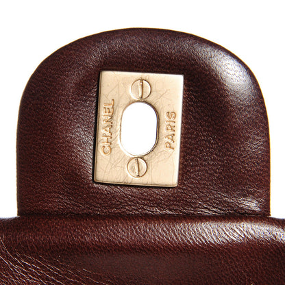 Chanel Lambskin Bubble Quilt Flap Bag Brown 13 of 15