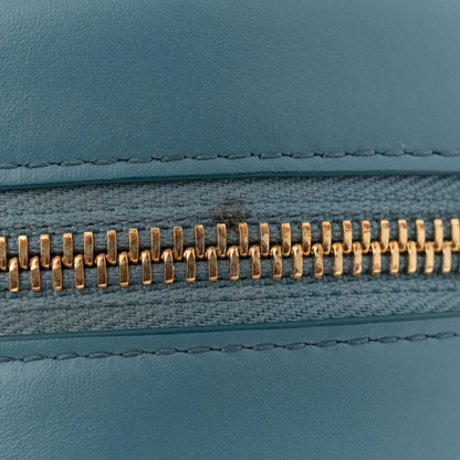 Celine Smooth Calfskin Cuir Triomphe Oval Bag Denim 11 of 11