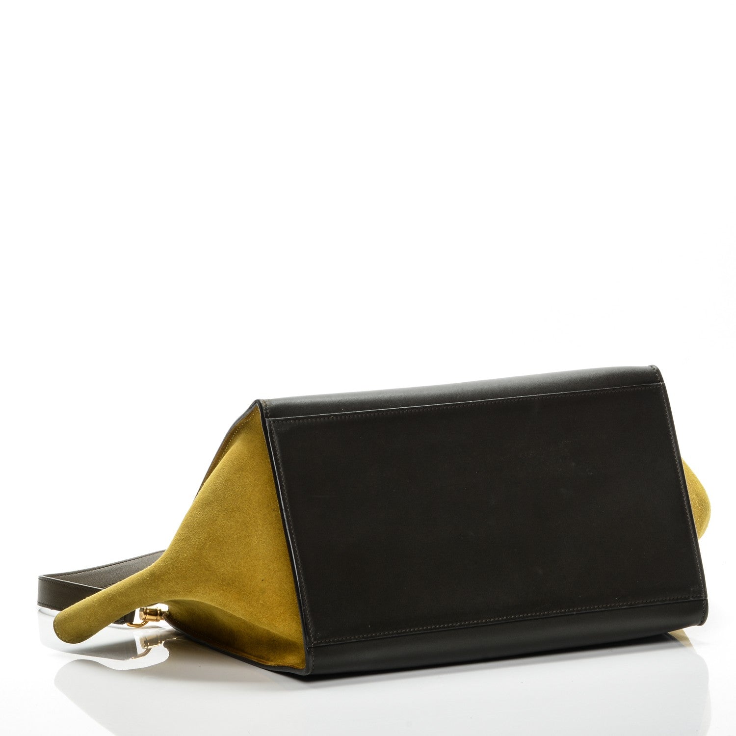 Celine Smooth Calfskin Medium Tri-Color Trapeze Amber 4 of 11