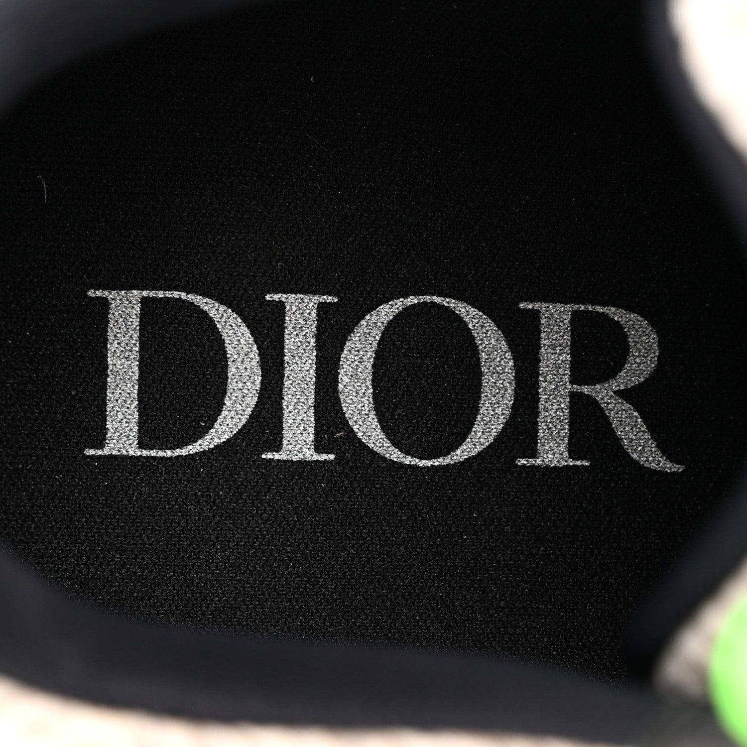 Christian Dior Technical Mesh Calfskin Mens B22 Sneakers 41 Olive Green Black Grey White 8 of 12