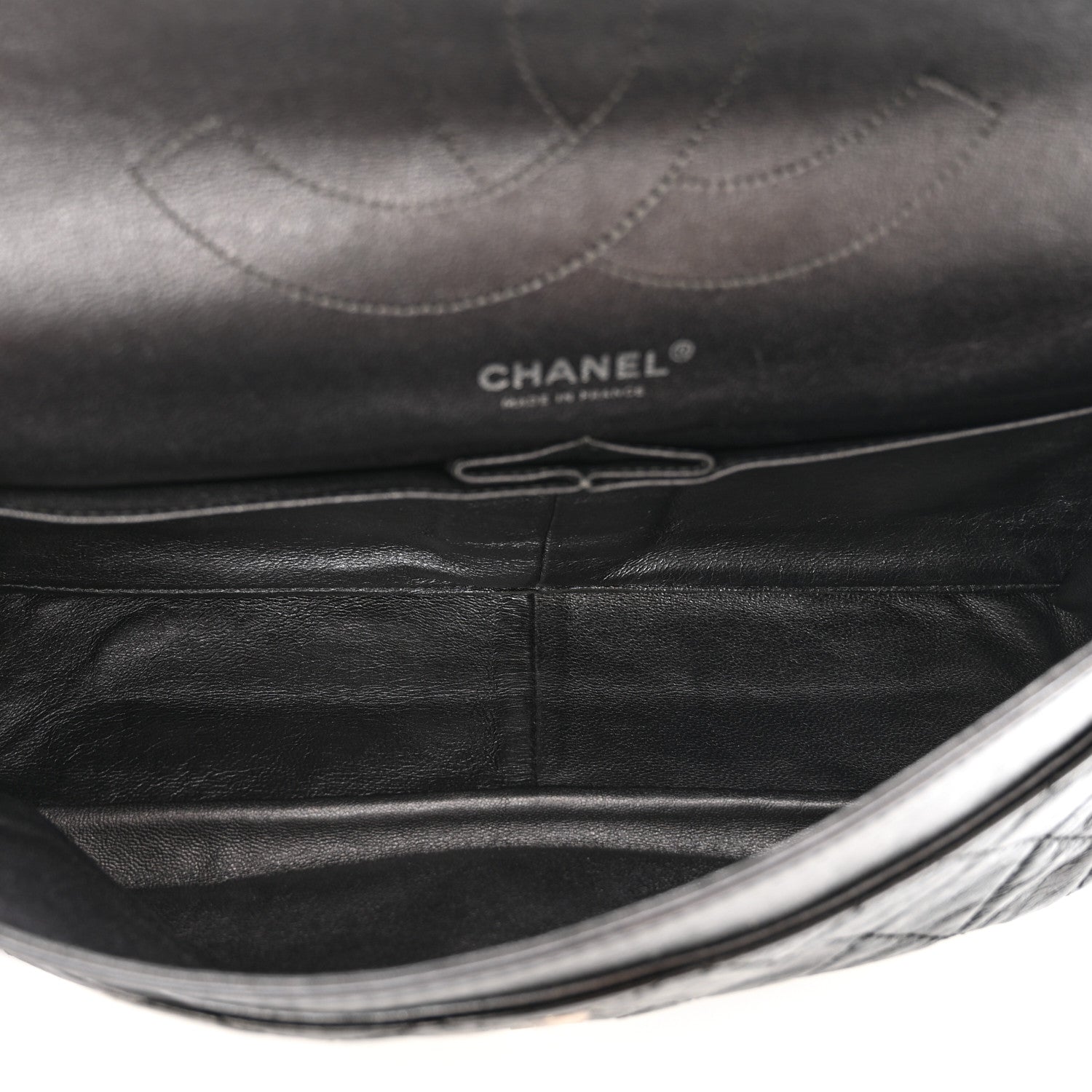 Chanel Metallic Aged Calfskin Quilted 2.55 Reissue 227 Flap Black 4 of 12