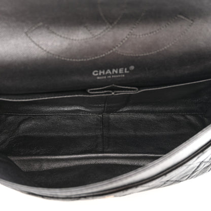 Chanel Metallic Aged Calfskin Quilted 2.55 Reissue 227 Flap Black 4 of 12