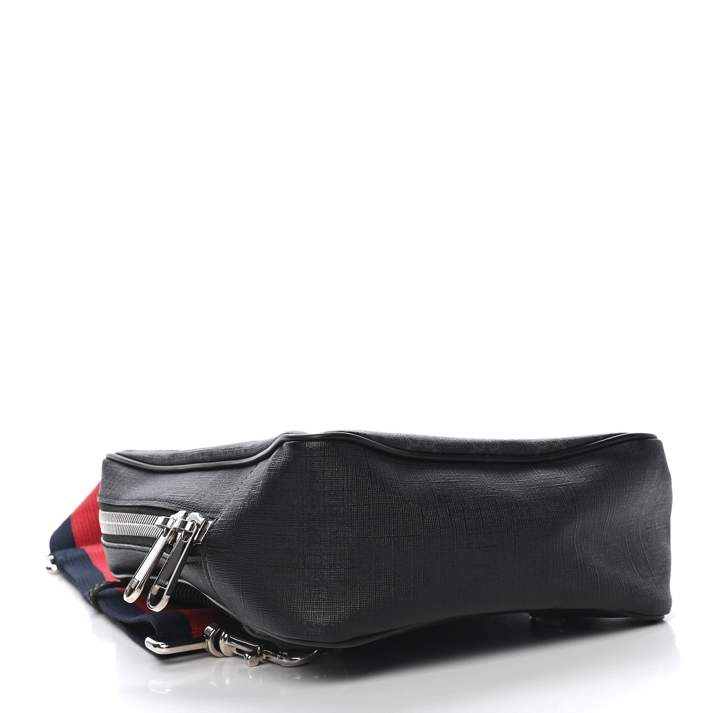 GG Supreme Monogram Web Belt Bag Black Grey