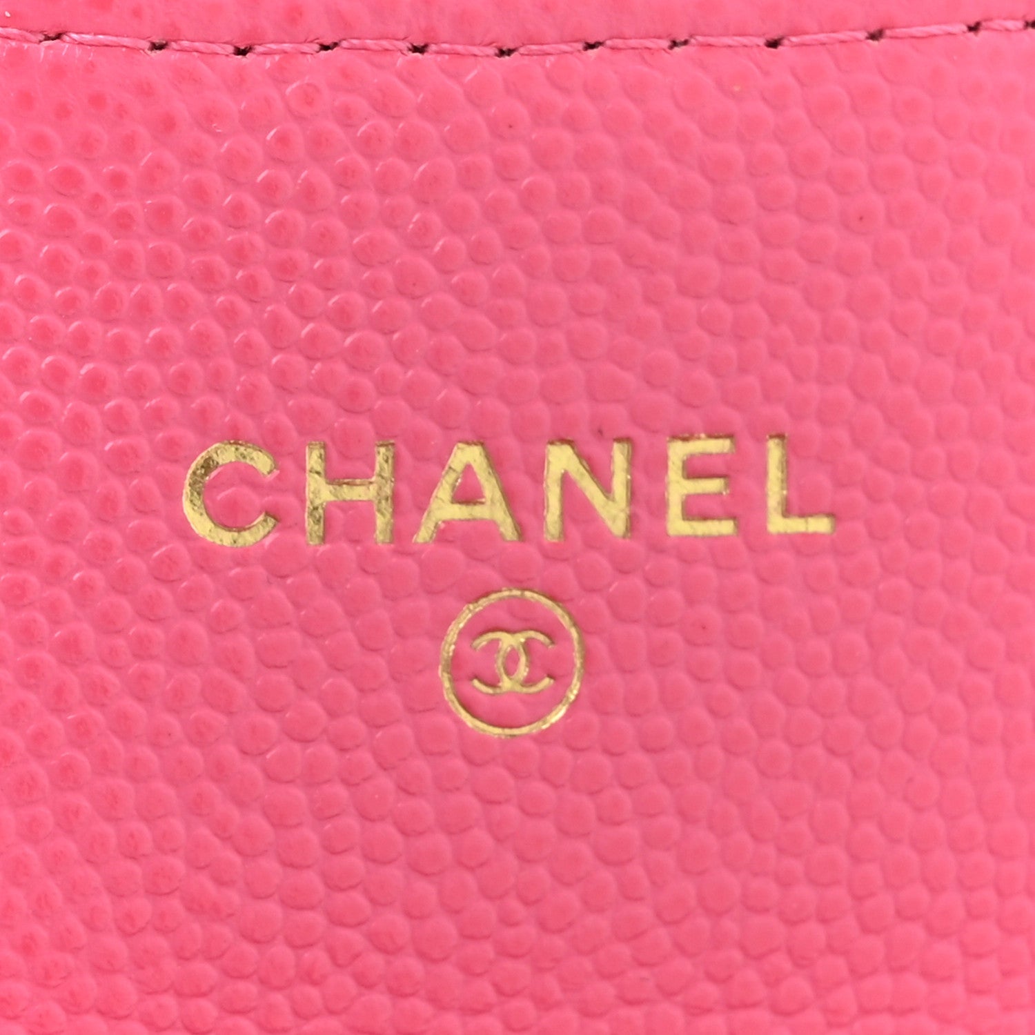 Chanel Caviar Quilted Flap Card Holder On Chain Pink 6 of 14