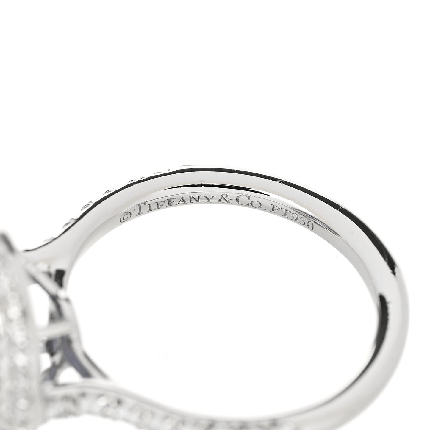 Platinum Diamond Tanzanite Soleste Pear Cut Ring 52 6