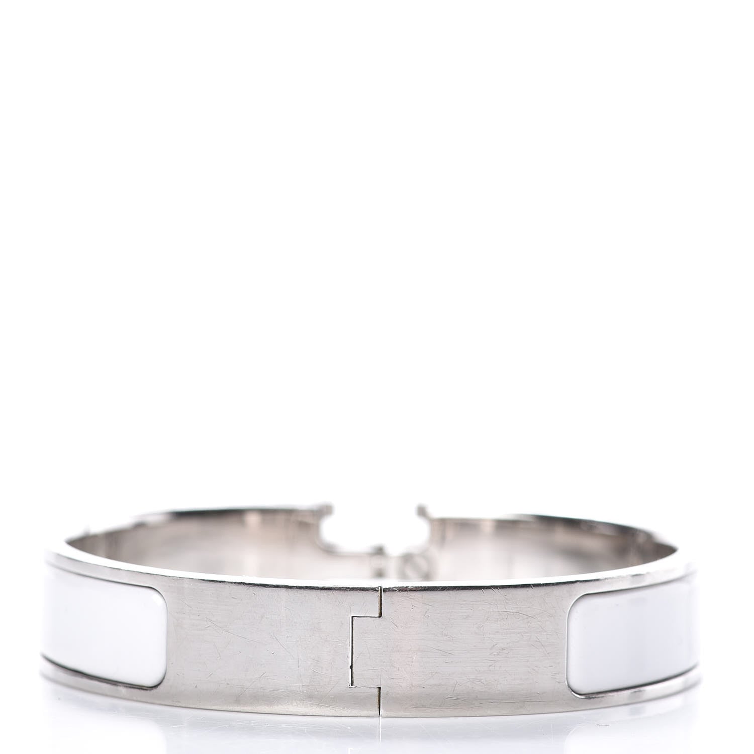 Hermes Enamel Narrow Clic Clac H Bracelet PM White 3 of 5