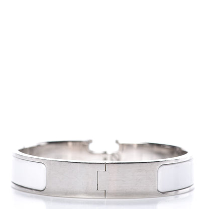 Hermes Enamel Narrow Clic Clac H Bracelet PM White 3 of 5