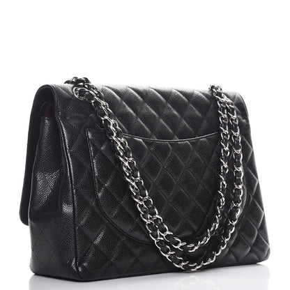 Chanel Caviar Quilted Maxi Double Flap Black 4 of 10