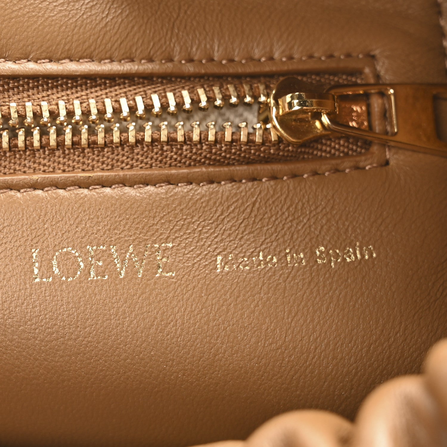 Loewe Nappa Small Squeeze Bag Oak 6 of 9