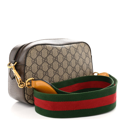 Gucci GG Supreme Monogram Web Neo Vintage Shoulder Bag Beige New Acero Crop 3 of 15