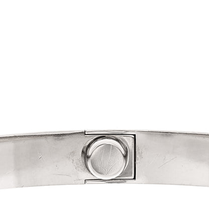Cartier 18K White Gold LOVE Bracelet 18 5 of 9