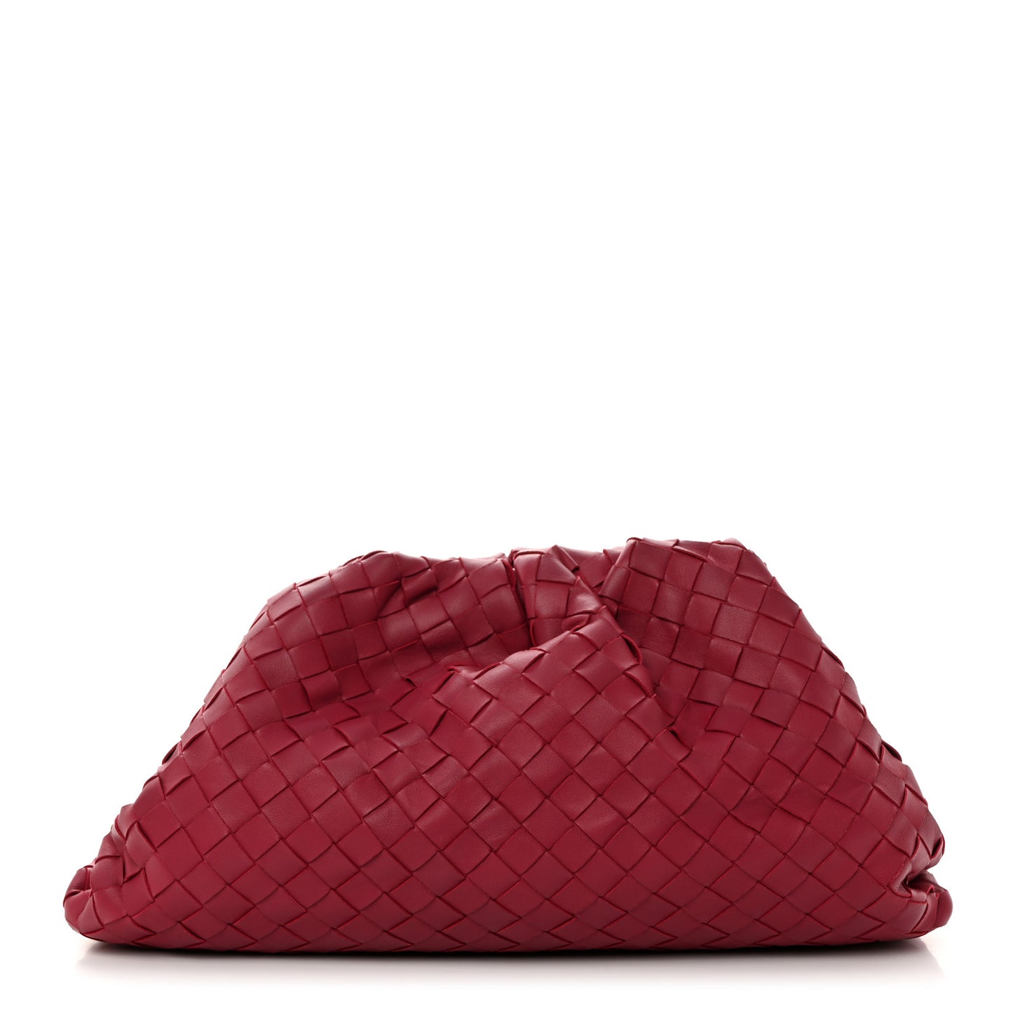 Nappa Maxi Intrecciato The Pouch Oversized Clutch Amaranto
