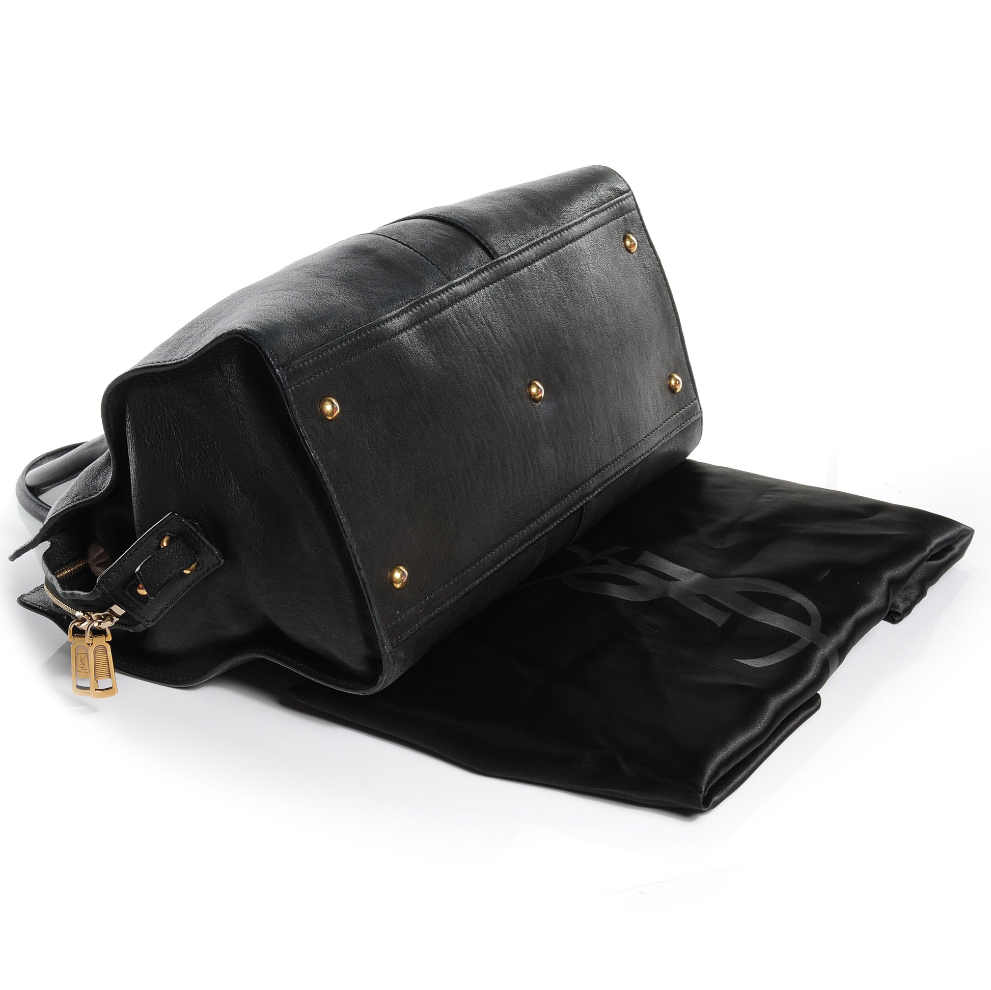 Saint Laurent Leather Medium Cabas Chyc Black 4 of 7