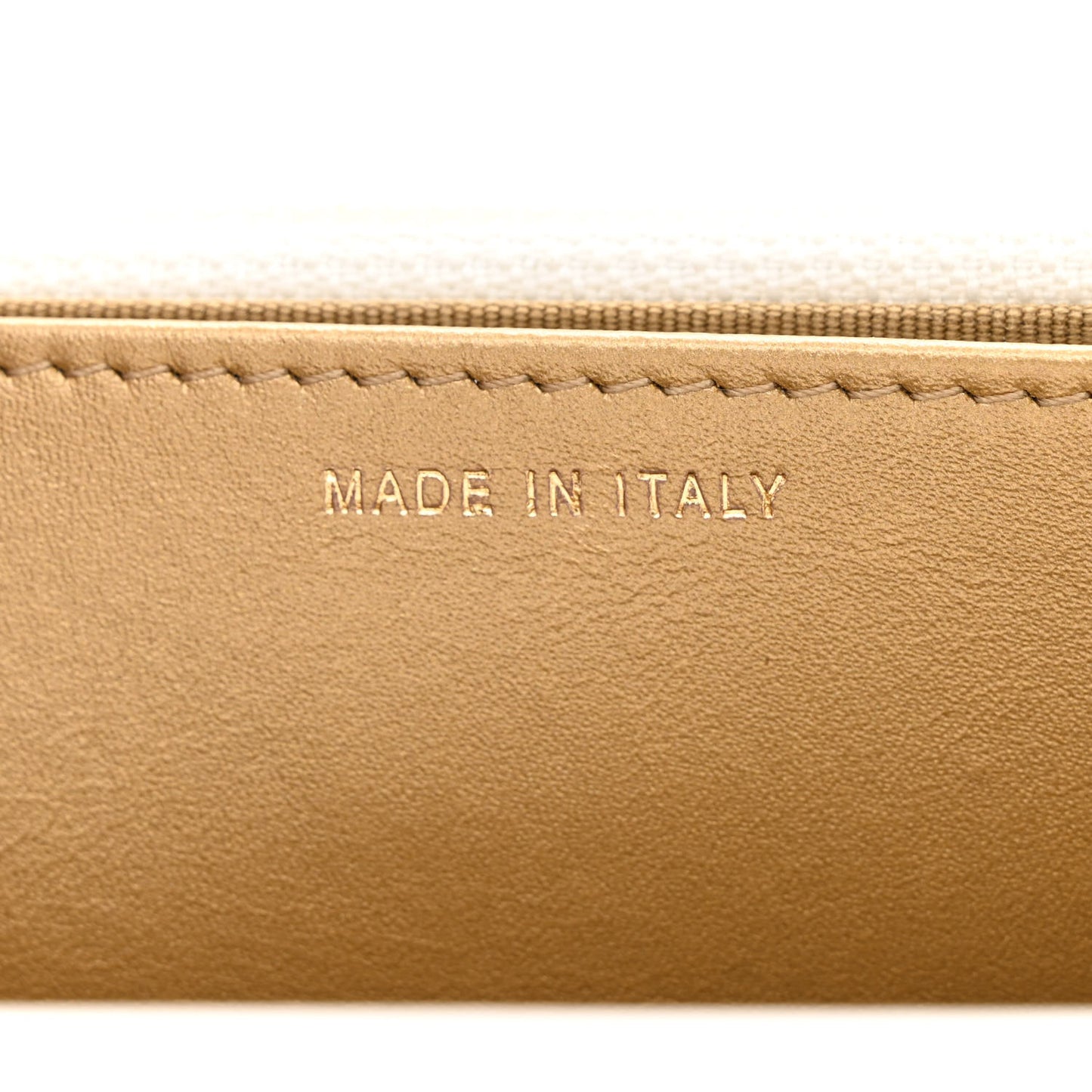 Lambskin Quilted CC Pearl Crush Wallet on Chain WOC White