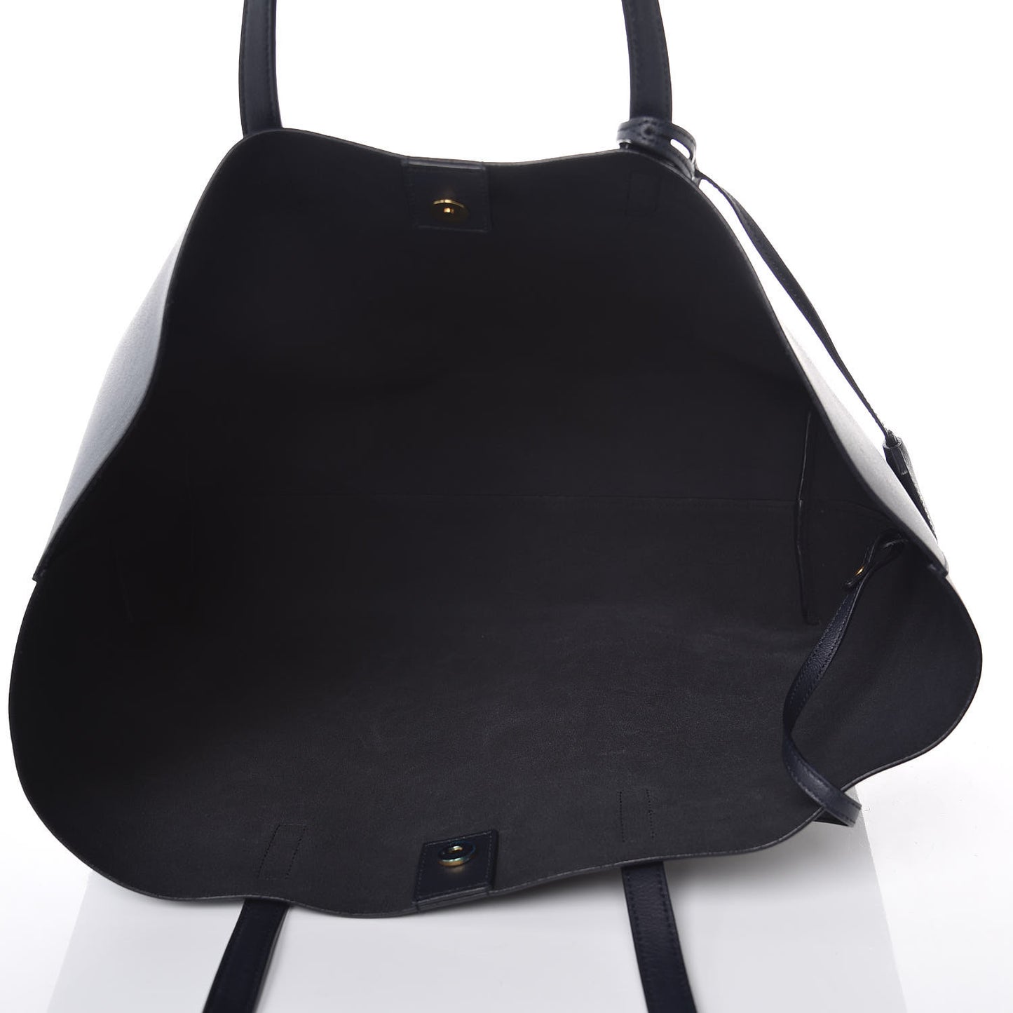 Calfskin Large Shopping Tote Deep Marine