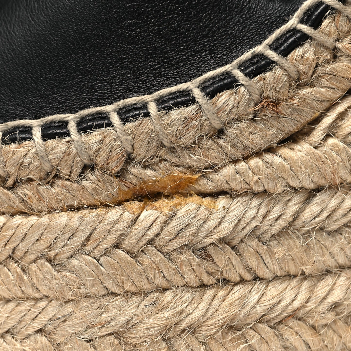 Calfskin Espadrille Lace-Up Wedges 40 Black