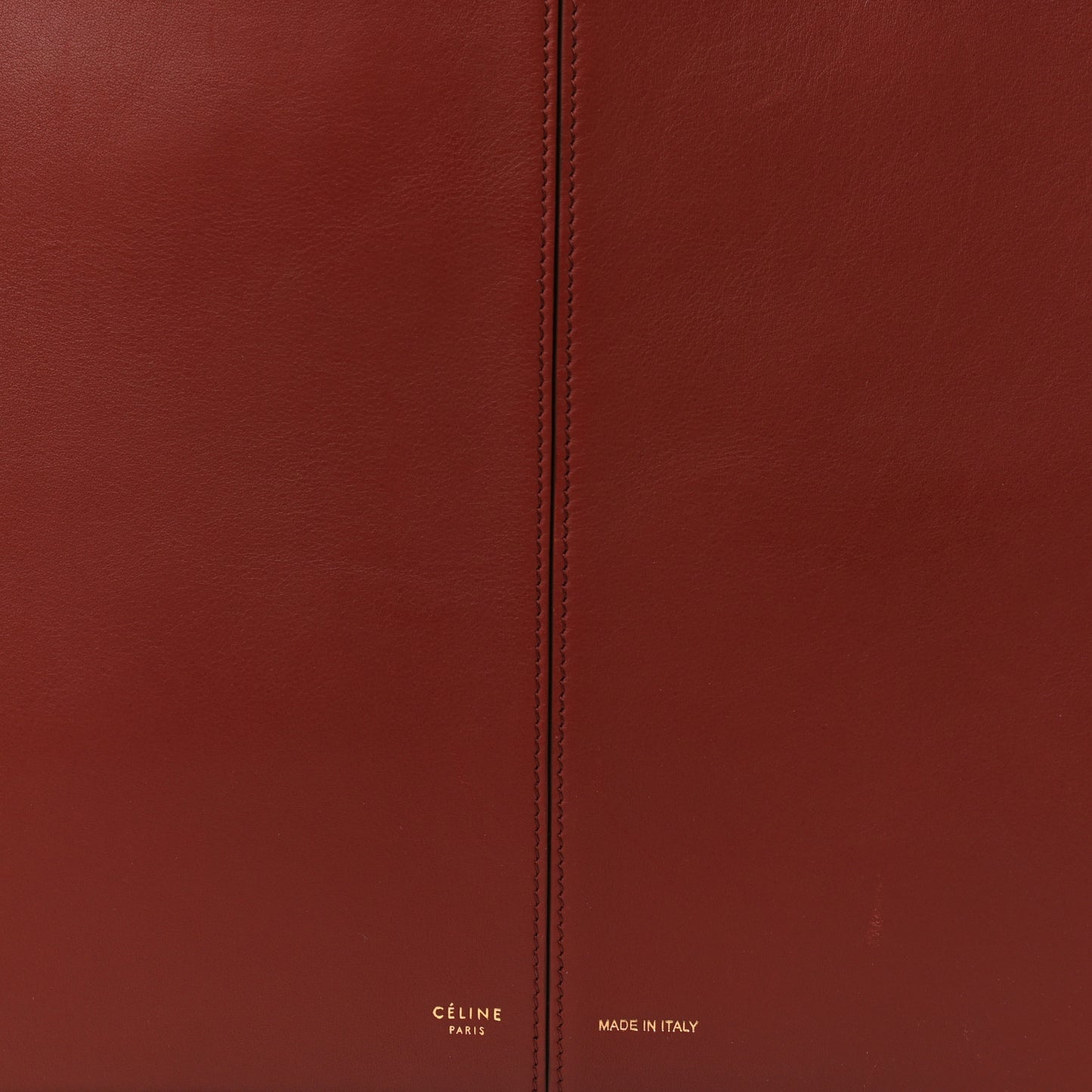 Calfskin Medium Tri-Fold Bag Red Wood