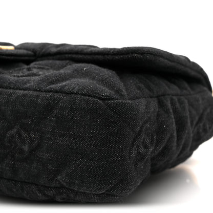 Chanel Denim Quilted Medium Funky Town Flap Black 10 of 10