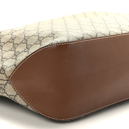 Gucci GG Supreme Monogram Large Linea A Hobo Light Brown 8 of 9