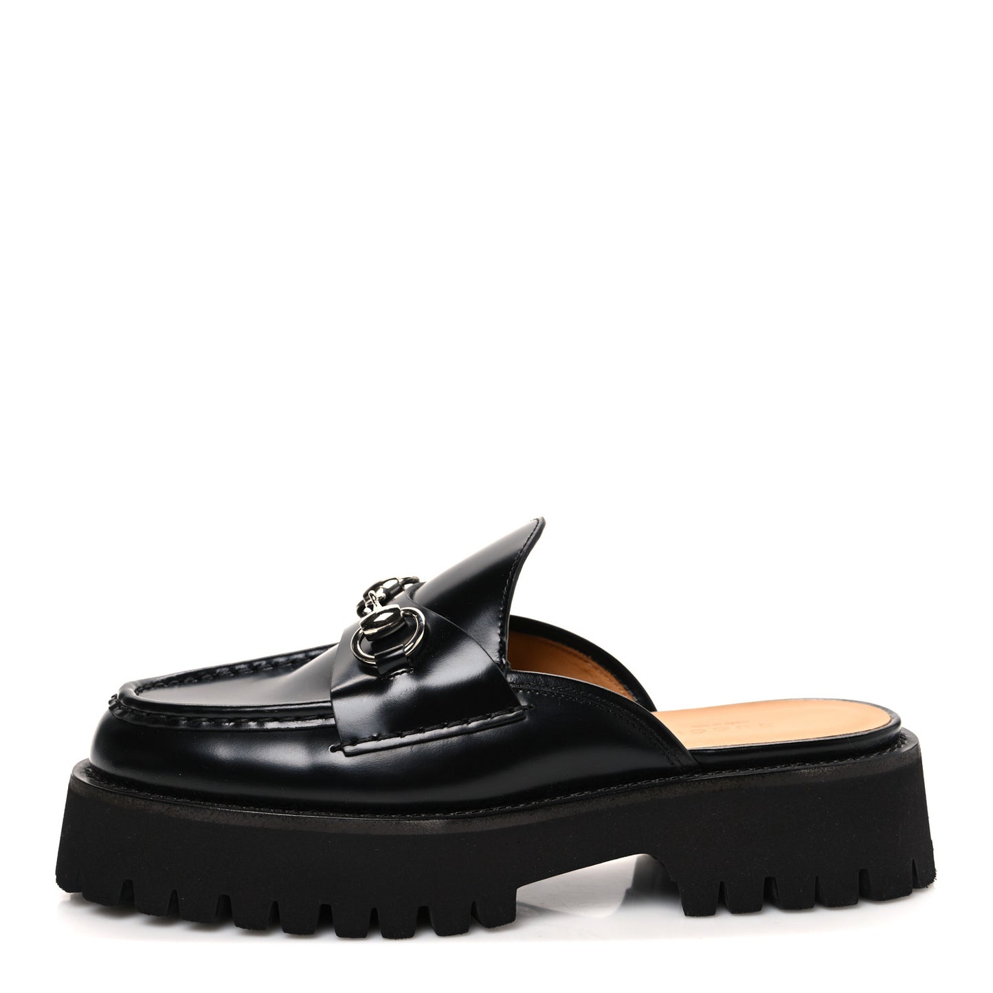 Cordovan Lux Womens Sylke Horsebit Platform Mules 37.5 Black