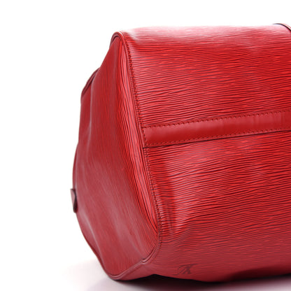 Louis Vuitton Epi Keepall 50 Castillan Red 8 of 14