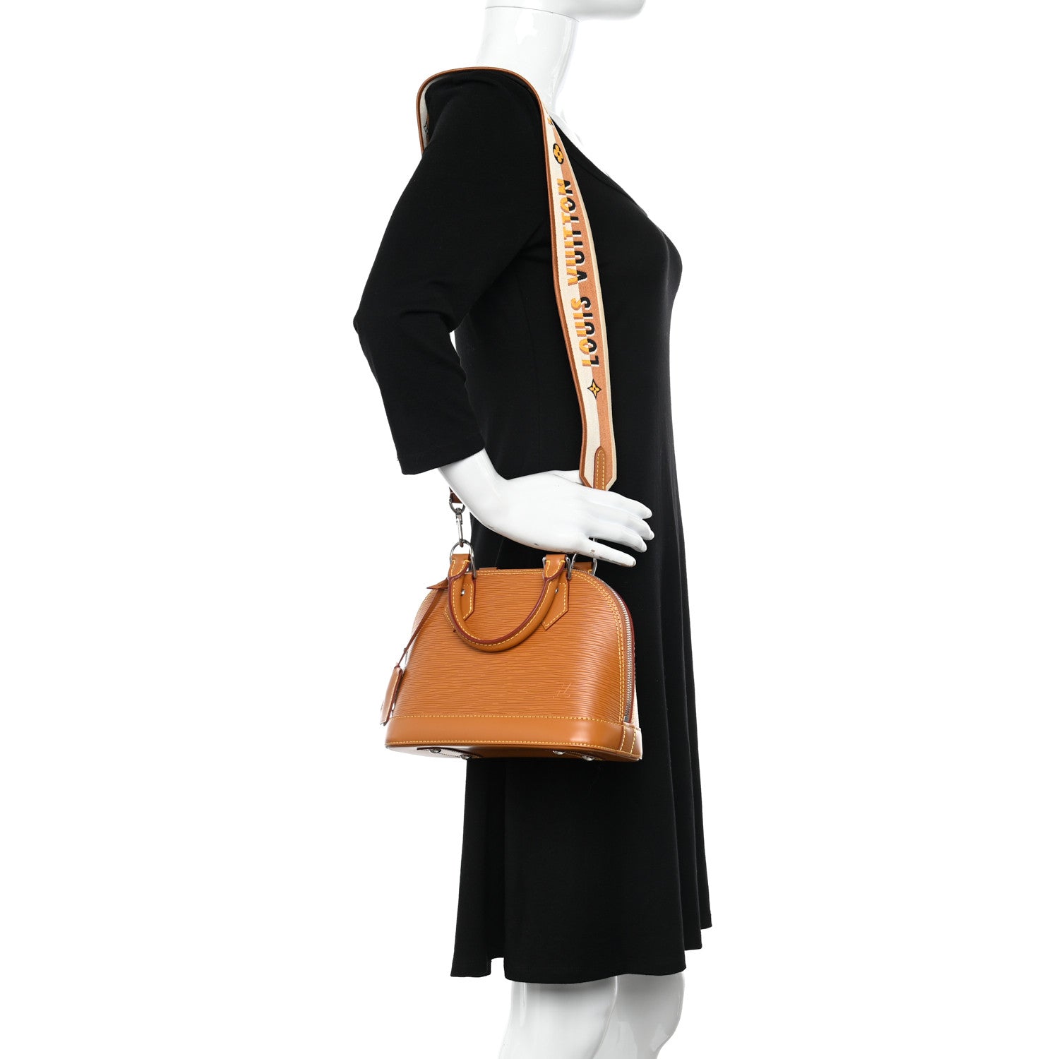 Louis Vuitton Epi Jacquard Alma BB Honey Gold 2 of 9