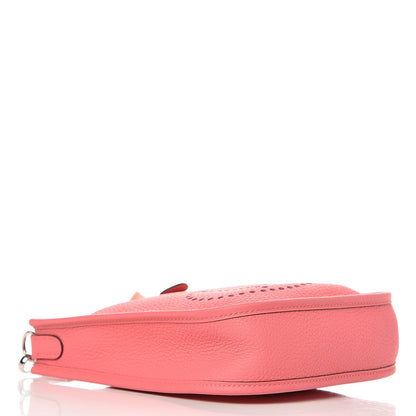 Hermes Taurillon Clemence Amazone Evelyne TPM Rose Azalee Rouge Pivoine 4 of 7